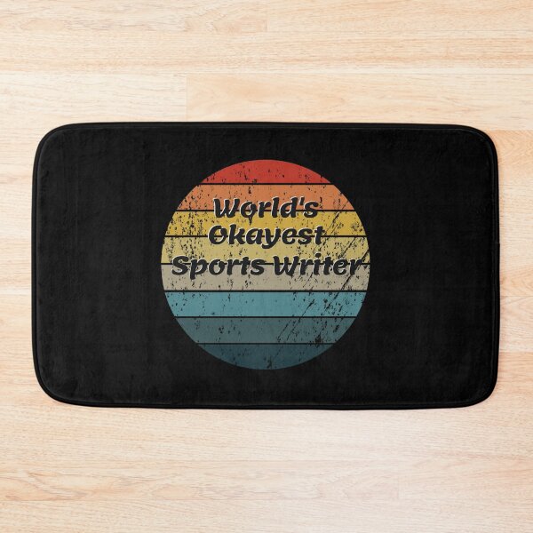 Item preview, World's Okayest Sports Writer Vintage Sunset 60s 70s Essential T-Shirt designed and sold by laureljusjv.