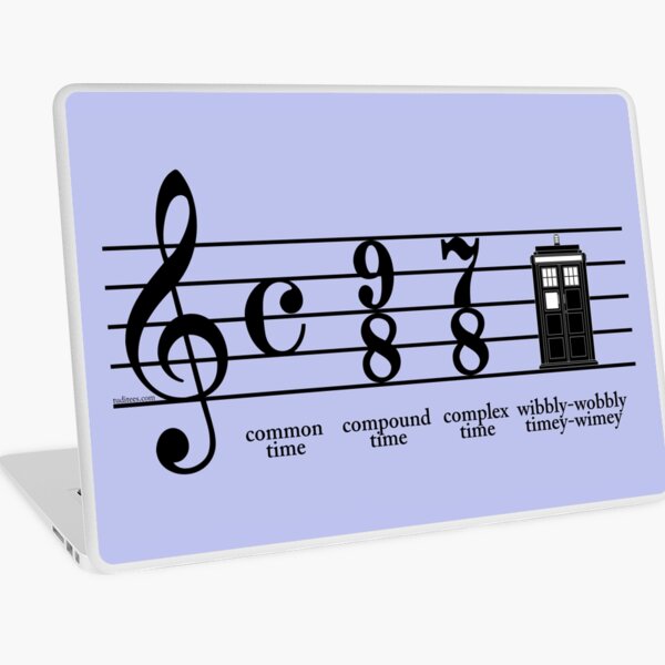 Wibbly-wobbly timey-wimey Laptop Skin