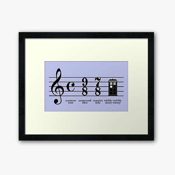 "Wibblywobbly timeywimey" Framed Art Print for Sale by loreleipelaez