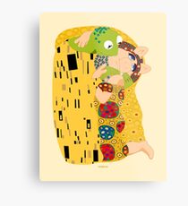 Klimt muppets Metal Print