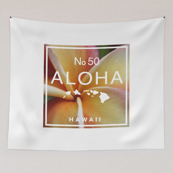 Item preview, Aloha Hawaii No 50 Red Yellow Plumeria designed and sold by alohagiftbox.