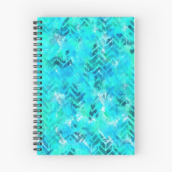 Item preview, Turquoise Chevron Ink Spill designed and sold by inkedinred.