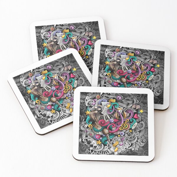 Item preview, Doodles Music Graffiti Background designed and sold by badretop.