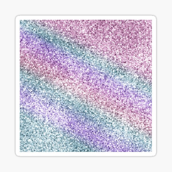 Rainbow Ombre Glitter iPhone Case 2022 Sticker