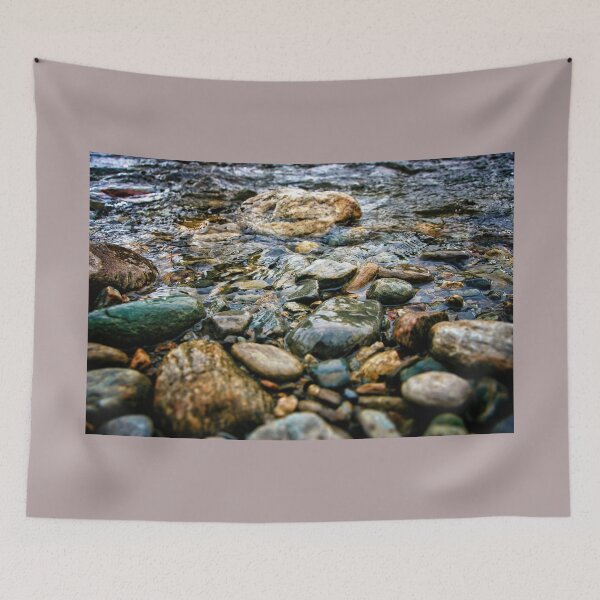 Item preview, River Washing Over Stones - Mountain Tranquility designed and sold by Andreea Eva Herczegh.