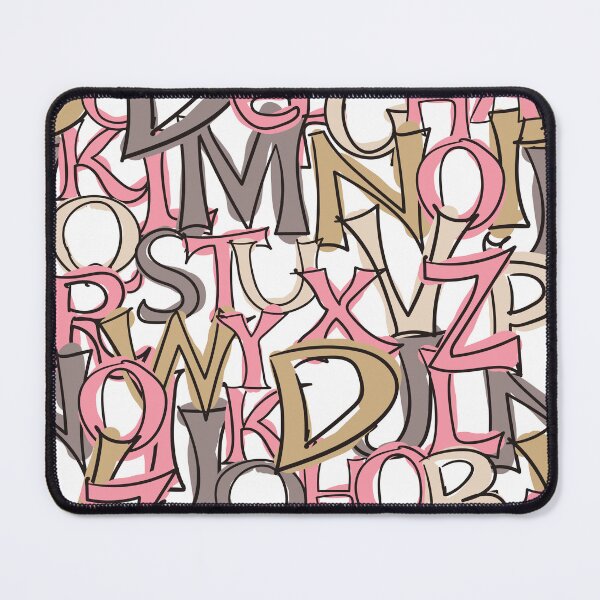Item preview, Seamless Background Image of Hand Drawn Style Letters - Pink Tone designed and sold by badretop.