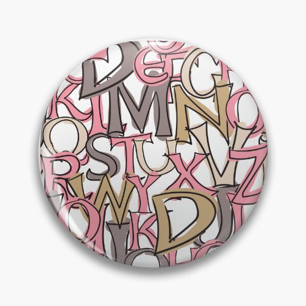 Item preview, Seamless Background Image of Hand Drawn Style Letters - Pink Tone designed and sold by badretop.