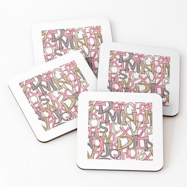 Item preview, Seamless Background Image of Hand Drawn Style Letters - Pink Tone designed and sold by badretop.