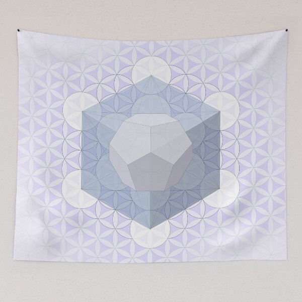 Item preview, Flower Of Life Matrix With Dodecahedron designed and sold by kernowerno.