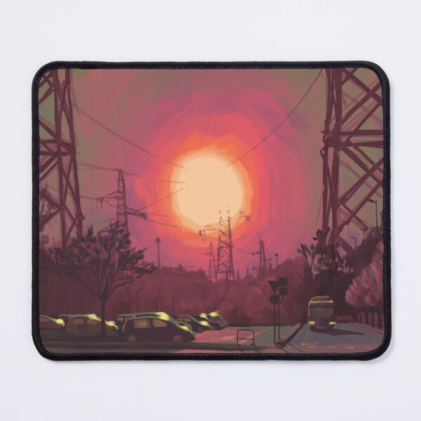 Item preview, Sunset over the parking lot designed and sold by bigfaceinspace.