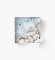 Christian Music Quote Acrylic Block