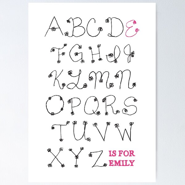 Item preview, E is for Emily designed and sold by robnoble.