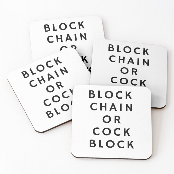 Item preview, Block Chain or Cock Block designed and sold by MixedBags.