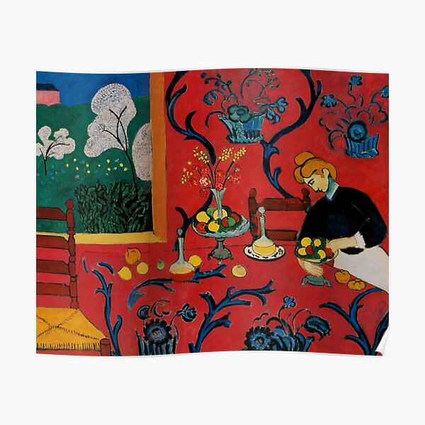 "Henri Matisse - The Dessert: Harmony In Red , The Red Room 1908 ...