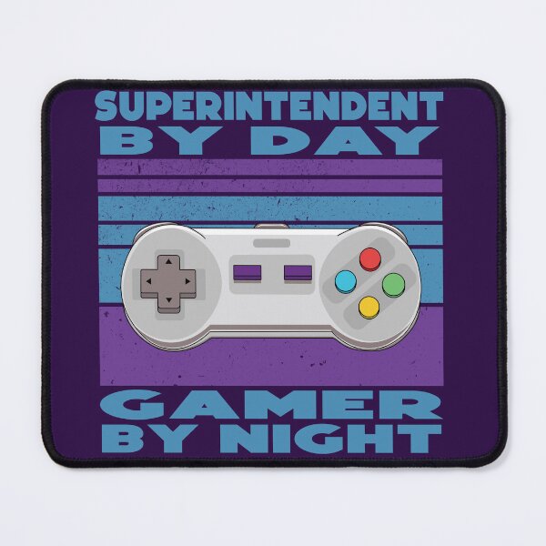 Item preview, Superintendent by day, gamer by night, overseer, funny supervisor, gamer lover gift, gaming and job title , leadership department designed and sold by SGS-.