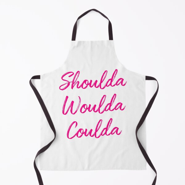 Item preview, Shoulda Woulda Coulda - hot pink designed and sold by SaySomethingUK.