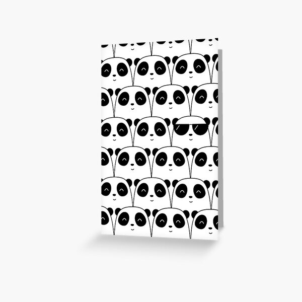 That Cool Panda Greeting Card