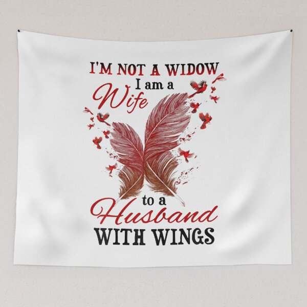 Item preview, Cardinal I\u2018m Not a Widow I Am a Wife to Husband with Wings  designed and sold by GarrickShop.