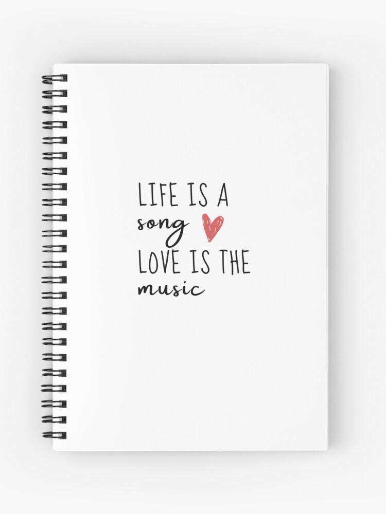 Thumbnail 1 of 3, Journal, Life is a song, love is the music designed and sold by dechantsbirn.