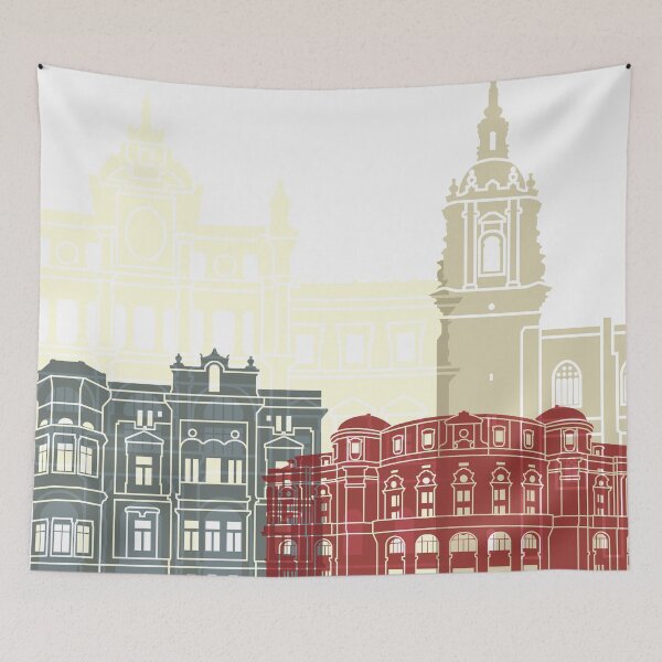 Item preview, Bilbao skyline poster designed and sold by paulrommer.