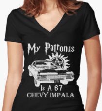 SUPERNATURAL Women's Fitted V-Neck T-Shirt
