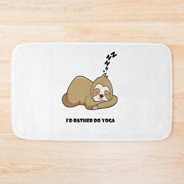 Item preview, Chessy Pickup Lines, I'D Rather do Yoga,Lazy Sloth sleeping.Funny Quotes designed and sold by MariyMart.