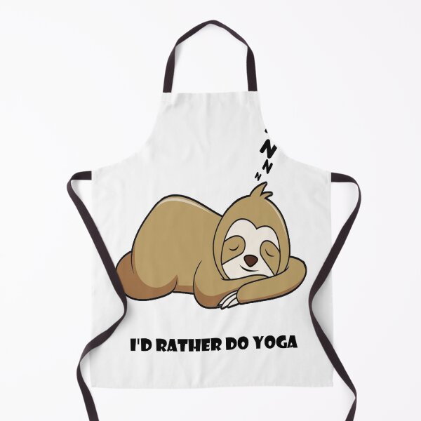 Item preview, Chessy Pickup Lines, I'D Rather do Yoga,Lazy Sloth sleeping.Funny Quotes designed and sold by MariyMart.