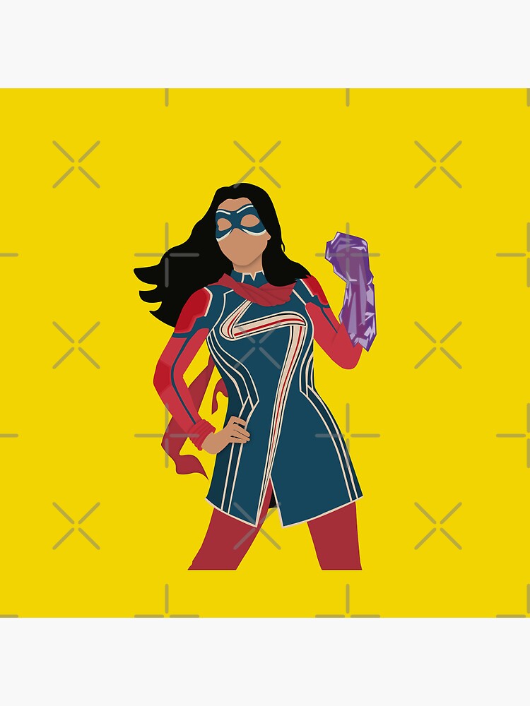 Ms Marvel Sticker for Sale by GlitchyShaan