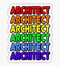 Rainbow Architect Sticker