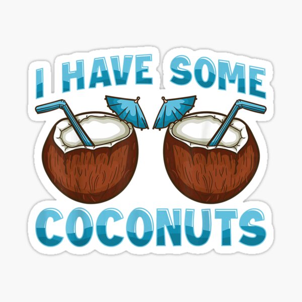 Coconut Bra Stickers for Sale