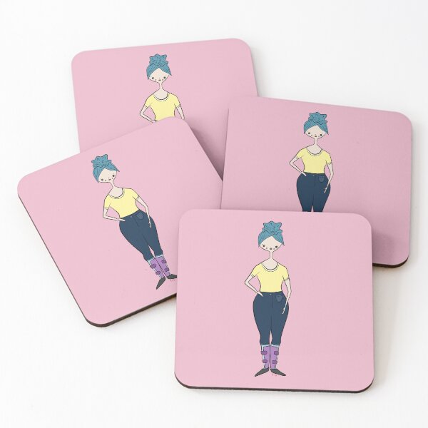 Item preview, Cute Girl With AFO's (pink) designed and sold by misslovelymess.