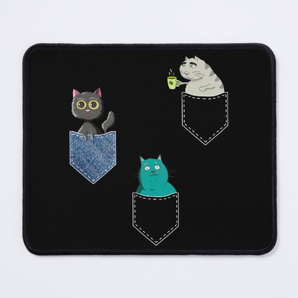 Item preview, Funny Cats in Pockets Retro Kawaii Anime Coffee & Cat Lover designed and sold by r-silver.