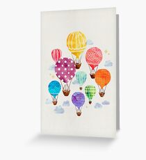 Hot Air Balloon Greeting Card