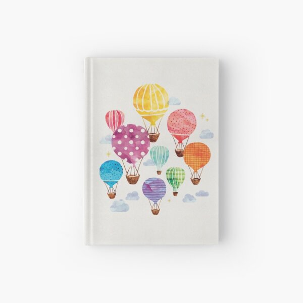 Hot Air Balloon Hardcover Journal