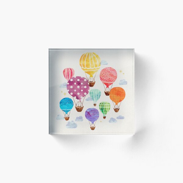 Hot Air Balloon Acrylic Block