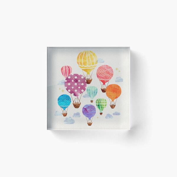 Hot Air Balloon Acrylic Block