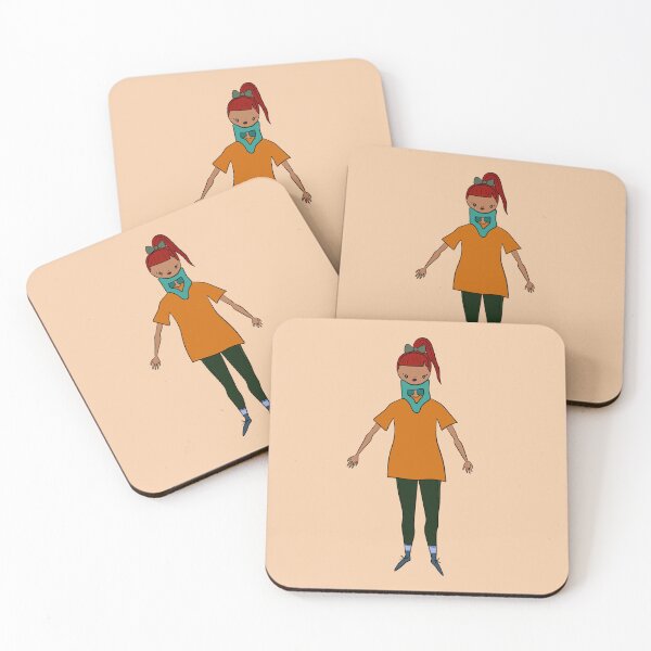 Item preview, Cute Girl With Neck Brace (orange) designed and sold by misslovelymess.
