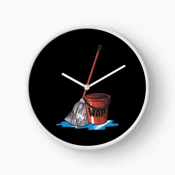 Bucket And Mop Clock for Sale by BucketAndMop