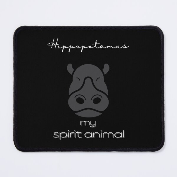 Item preview, Hippopotamus totem spirit animal Throw Pillow designed and sold by MagicWolfStar.