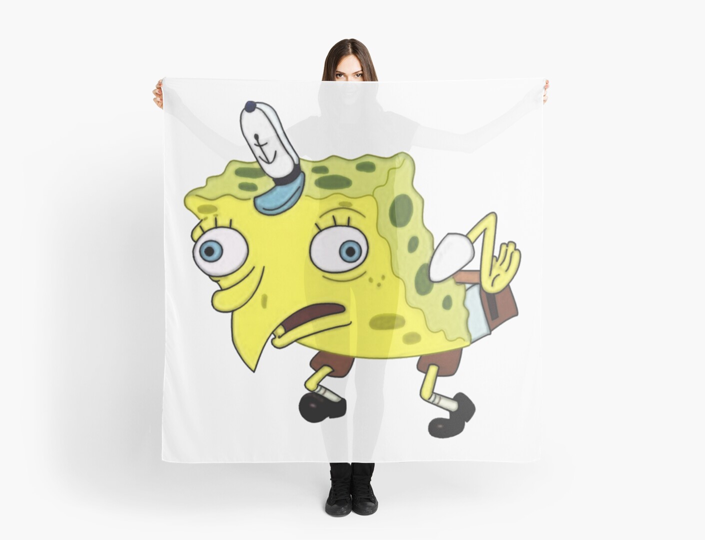 Mocking Spongebob Meme Scarves By Tedefred Redbubble