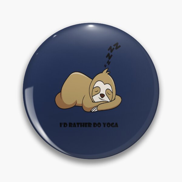 Item preview, Chessy Pickup Lines,I'D Rather do Yoga,Lazy Sloth sleeping,Funny Quotes. designed and sold by MariyMart.