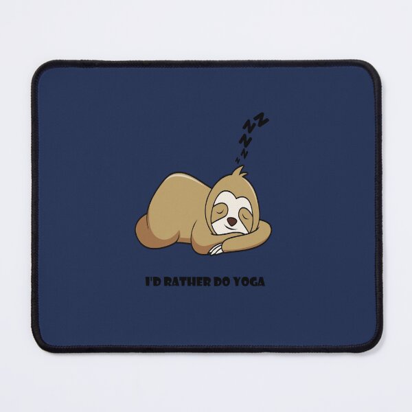 Item preview, Chessy Pickup Lines,I'D Rather do Yoga,Lazy Sloth sleeping,Funny Quotes. designed and sold by MariyMart.