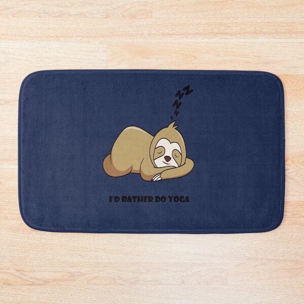 Item preview, Chessy Pickup Lines,I'D Rather do Yoga,Lazy Sloth sleeping,Funny Quotes. designed and sold by MariyMart.