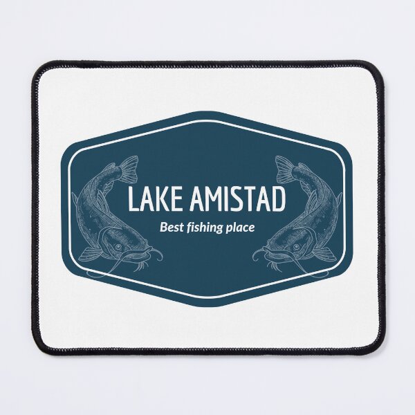 Item preview, Lake Amistad, Rio Grande in Texas, United States of America - Best fishing place destination Logo designed and sold by Vintage-TM.