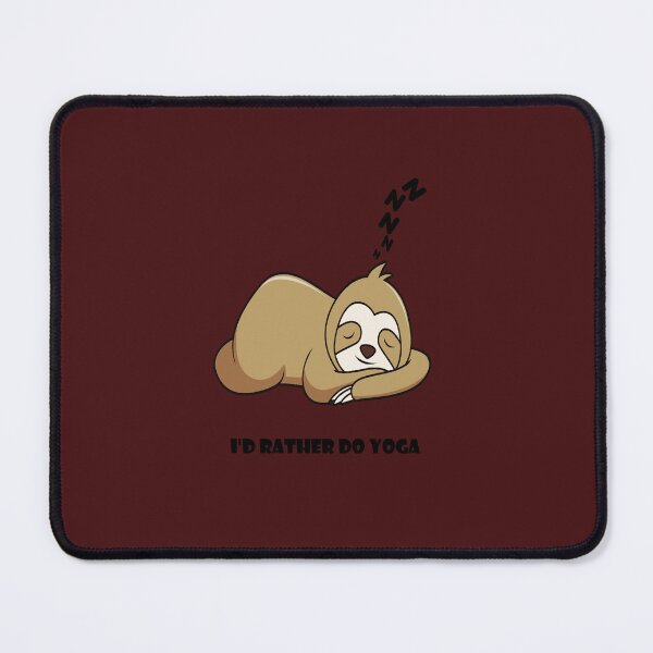 Item preview, Chessy Pickup Lines, I'D Rather do Yoga,Lazy Sloth sleeping, Funny Quotes. designed and sold by MariyMart.