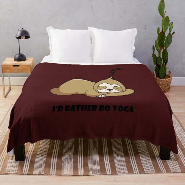 Item preview, Chessy Pickup Lines, I'D Rather do Yoga,Lazy Sloth sleeping, Funny Quotes. designed and sold by MariyMart.
