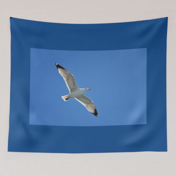 Item preview, Seagull Bird Flying In The Clear Blue Sky  designed and sold by bayberrygal.