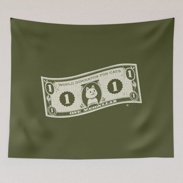 Item preview, World Domination for Cats Cash Dollar Bill by Tobe Fonseca designed and sold by Tobe Fonseca®.