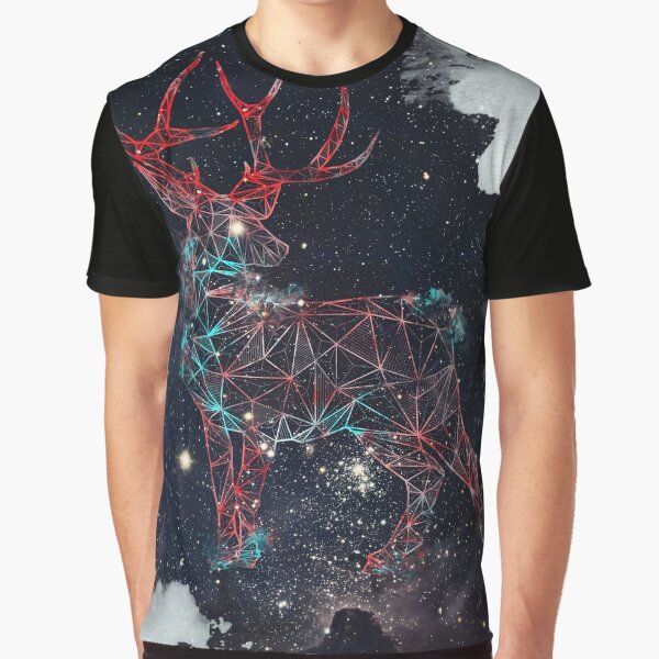Celestial Deer Graphic T-Shirt