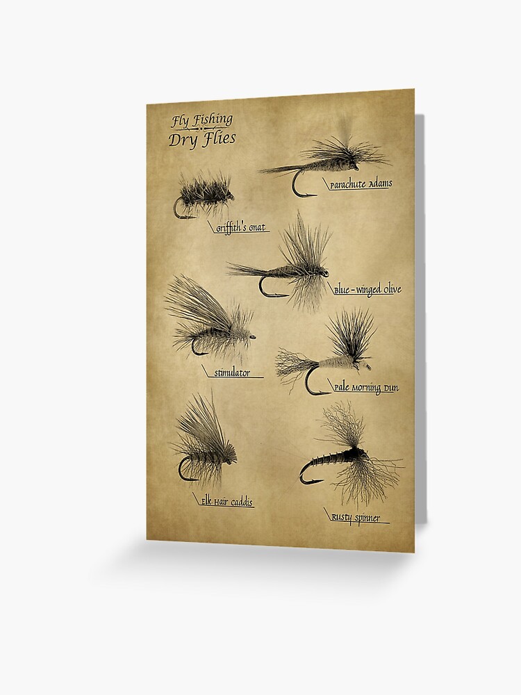 Fly Fishing Dry Flies Greeting Card for Sale by boothilldesigns